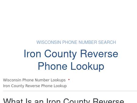 Iron County Phone Numbers