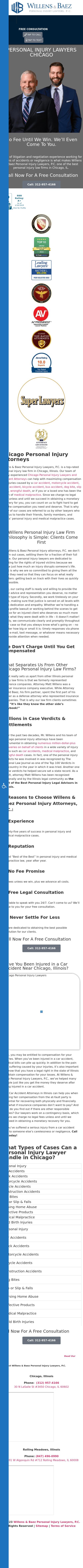 Willens & Baez Personal Injury Lawyers, P.C. - Chicago IL Lawyers